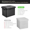 DocSafe Storage Ottoman with Lock,Fireproof Folding Ottoman Foot Rest Stool