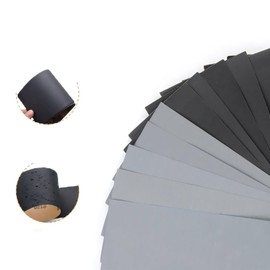 24-Piece Professional Sandpaper Kit - 120-3000 Grit Wet/Dry Sheets (2-Pack per Grit) for Cars/Metal/Wood/Walls, 230x93mm Multi-Surface Polishing Paper with Silicon Carbide Abrasive