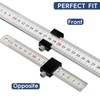 2-Piece Marking Gauge Stop Ruler 26/29 mm Carbon Steel Ruler