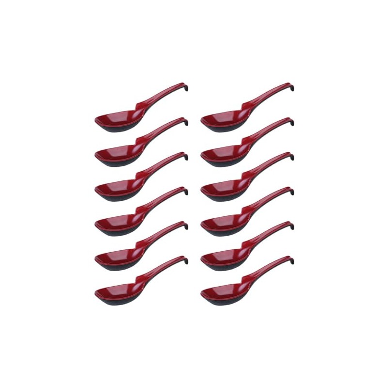 Thunder Group 7100JBR-12S Astragalus Soup Spoons, 6.2 inches (15.8 cm),