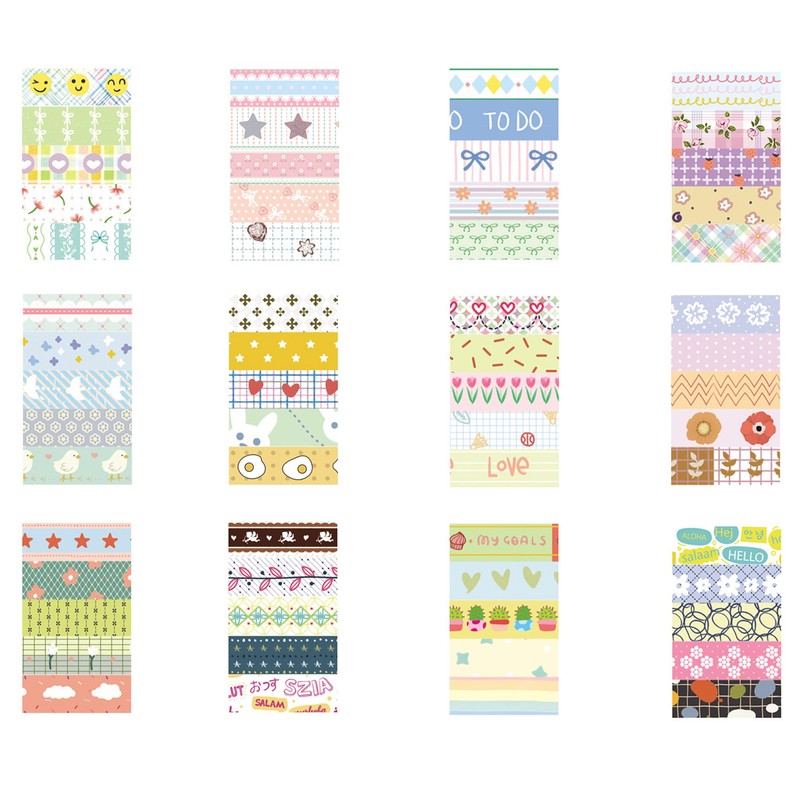 Songdao Washi Tape Thin Width 60 Rolls Set | Various