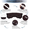 PureFit 7-Pieces Sectional Sofa Covers, Extra Large Sectional Recliner Couch