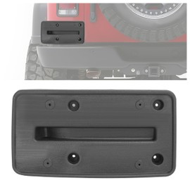 JMTAAT Rear License Plate Holder Bracket Compatible with 1997-2006 Jeep Wrangler TJ License Plate Mounting Frames Replacement for 55174994 Black Plastic