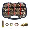 1050PCS Haespot High-Strength Bolt Kit,8.8 Grade Alloy Steel Material,M4-M8 Metric