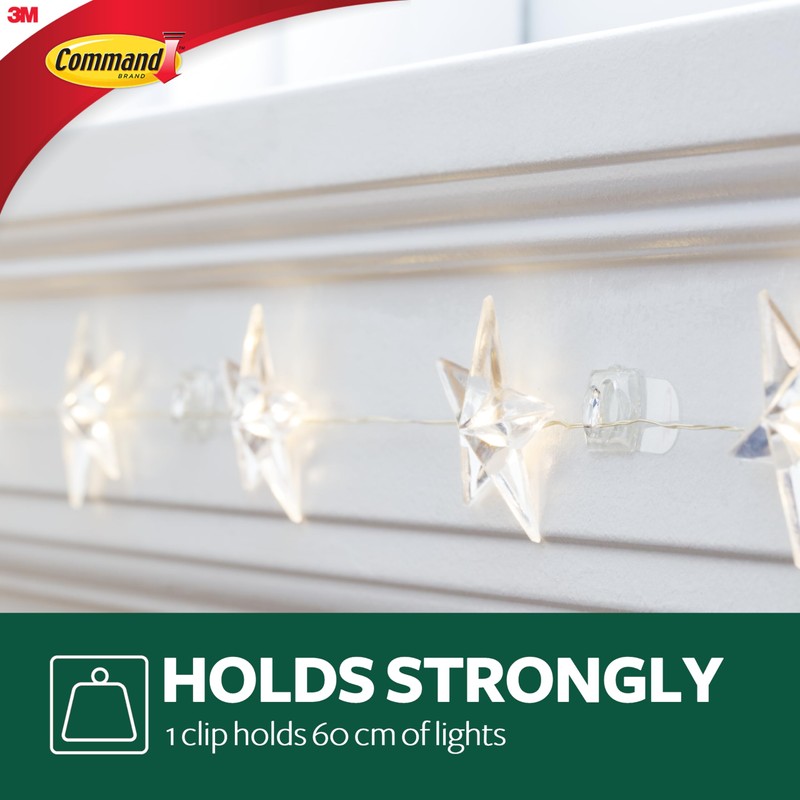 Command 17026H-AW Decorative Pegs for Outdoor Use, Transparent, One Size