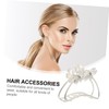 PACKOVE Metal Hair Claw Clip with Rhinestone Accents Hair Clamp