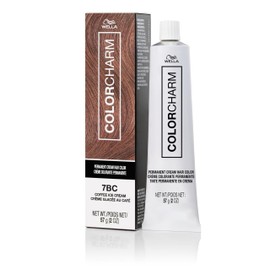COLORCHARM Permanent Cream Hair Color, 7BC Coffee Ice Cream, 2 oz.