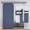 EaseLife 6 FT Brushed Nickel Sliding Barn Door Hardware Track
