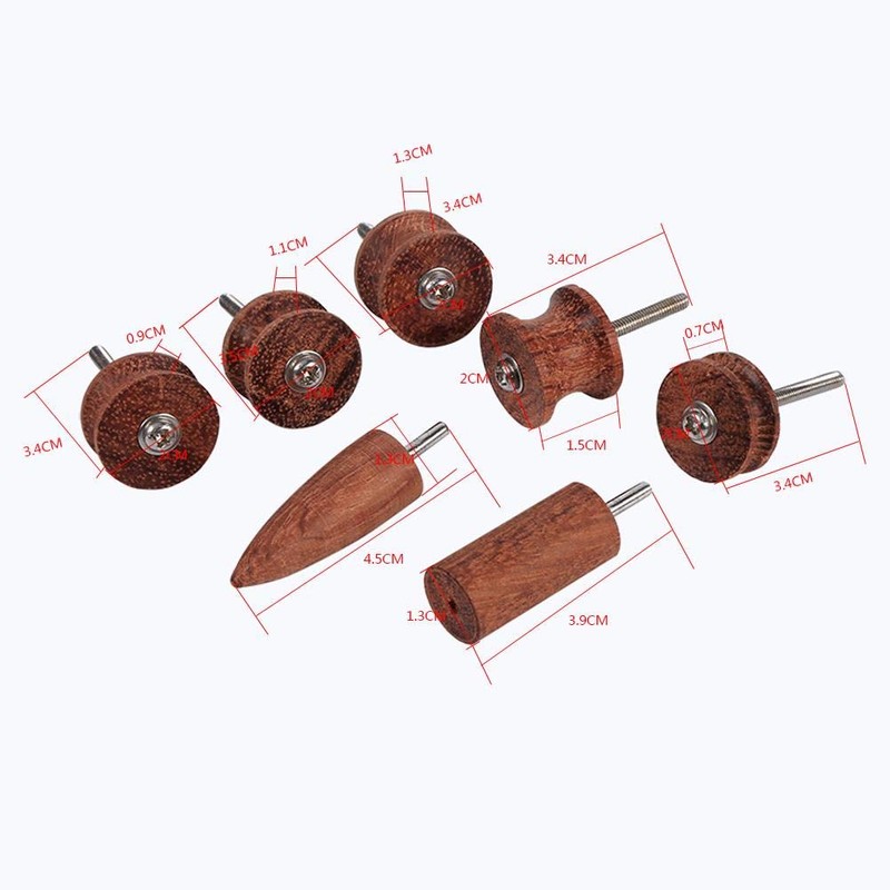 7pcs Rosewood Leather Burner, Other Hand Tools and Accessories with