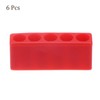 HARFINGTON 6pcs Plastic Hex Shank Screwdriver Bit Holder Organizer 5