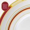Laura Stein Designer Dinnerware Set | 64 Disposable Plastic Party