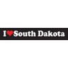 I Love Heart South Dakota State Vinyl Sticker Decal.