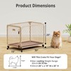 Aurapaws Dog Crate, 30 Inch Diamond Mesh Enhanced Dog Kennel