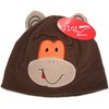 Jiglz Childs Brown Monkey Character Soft Fleece Ski Hat C67