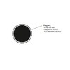6163999 Magnetic Mouth Solid, Round, Power Magnet, Shatterproof Plastic, 2500