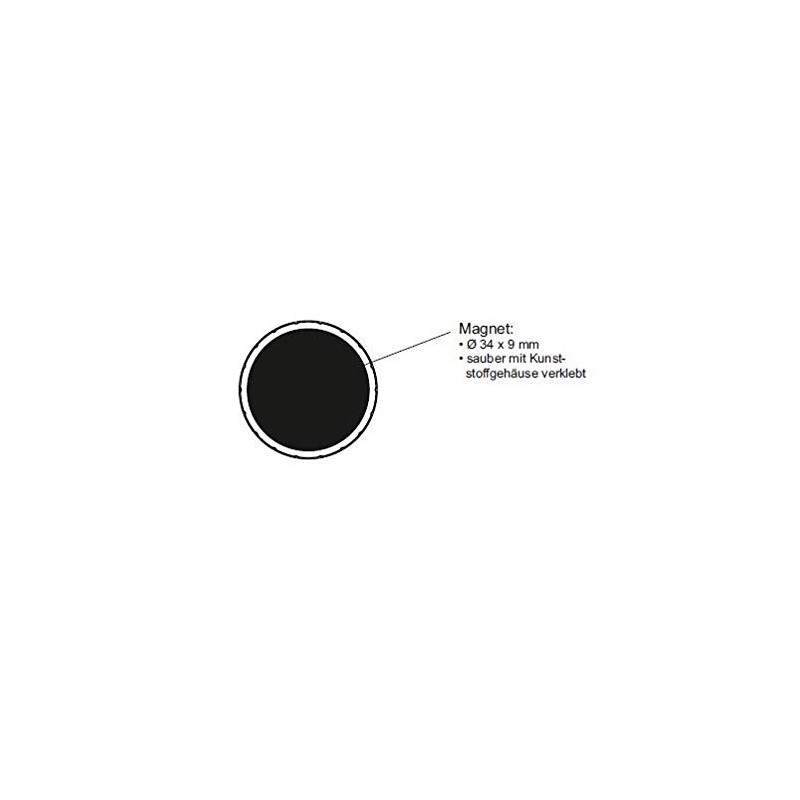 6163999 Magnetic Mouth Solid, Round, Power Magnet, Shatterproof Plastic, 2500