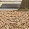 Superior Indoor Area Rug, Jute Backed, Modern Oriental Floral Damask