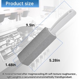 Cleaning Pumice Stone for Stove Grates - 2 Pack to Remove Water Rings and Stains