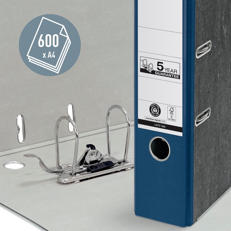 Leitz 180° Lever Arch File, Classic Marbled, CO2 neutral, 100%