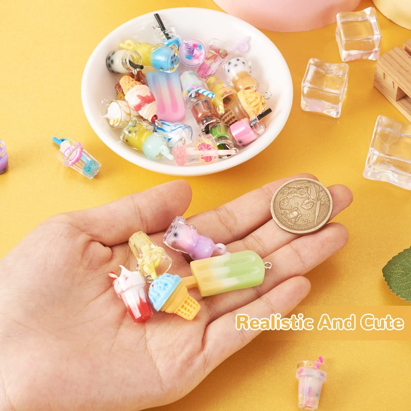 Craftdady - 54 colgantes de resina para hacer joyas