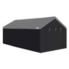 Caravan Canopy Domain 20x10 Foot Carport Tent Sidewalls, Black (Sidewalls