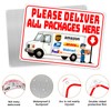 14 x 10" Delivery Signs for Packages, Please Deliver All