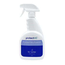 protectME Fabric Protector and Stain Resistant Spray - Upholstery Fabric Spray for Stain Guard for Carpet, Shoes, Couch, Sofa - Non Toxic Water Based Furniture Protector - 25.4 Fl. Oz.