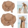 2Pcs Ladies Sun Hat UV Sun Protection Breathable Wide Brim