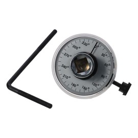 SSHHUI 1/2" Torque Angle Gauge For Torque Wrench 0-360 Degrees Easy To Read Measurer Car Garage Tool Adjustable
