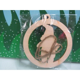 Unbranded PUTTING IT BEHIND US IN 2021 CHRISTMAS ORNAMENT - 3 1/2" Wooden Unmarked - NEW