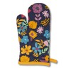 gws Heat Resistant Oven Gloves 1 Pair Flower Saffron 18