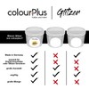 colourPlus glitter, yellow