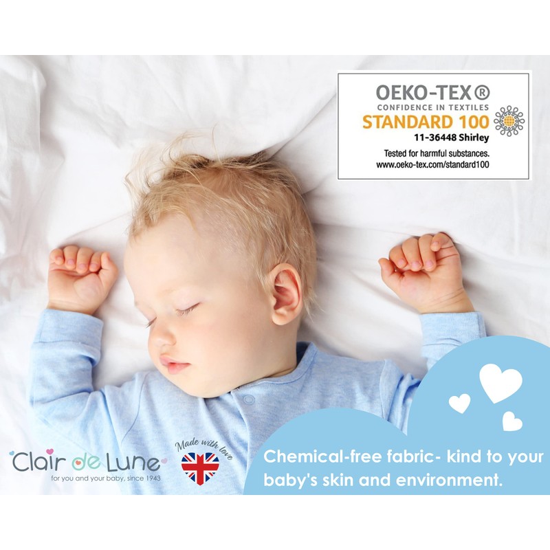 Clair de Lune Moses Basket Fitted Sheets | Value Pack