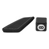 Magnetic Billiard Chalk Holder Aluminium Alloy Black with Leather Belt