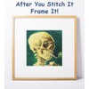 Orenco Originals Vincent Van Gogh Smoking Skull Counted Cross Stitch