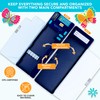 Decorably Multifunctional Butterfly Pop Up Pencil Case with Calculator, Sharpener,