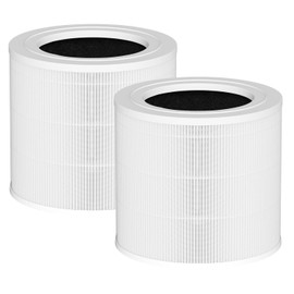 BAP9921 Replacement Filter Compatible with Bionaire BAP9921 True HEPA 360° Air Cleaner Purifier, 2 Pack 2-IN-1 Multi-Stage Filtration with Activated Carbon