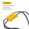 gopupu 2Pcs 3157 4157 T25 Load Resistor Fix Hyper Flash,