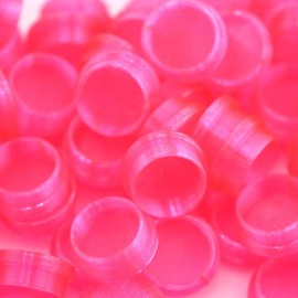 Flexible Vial Caps fits on Vial Bottle  – Covers Vials from dirt dust when not in use (3ml, 5ml, 30ml, 50ml, 100ml) Colorful Options Icy Pink Green Blue Purple Clear Black Essential Oils:_Icy Pink_5-100ml 30 Pack