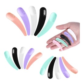 Wopanxye 200 Pack Cosmetic Spatulas, Small Lip Mask Applicator, Makeup Spatula, Multipurpose Mini Spoon Stick for Cream Lotion Mixing, Skincare, or Scraping Jars, Homemade Face Mask Scraper, 5 Colors
