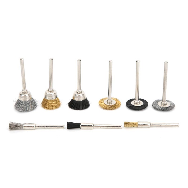 18pcs Wire Wheel Cup Brush Set Aluminum Tool Grinding Tool