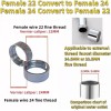 Faucet Adapter Various Sizes, female 55/64"-27T transform female 15/16"-27T