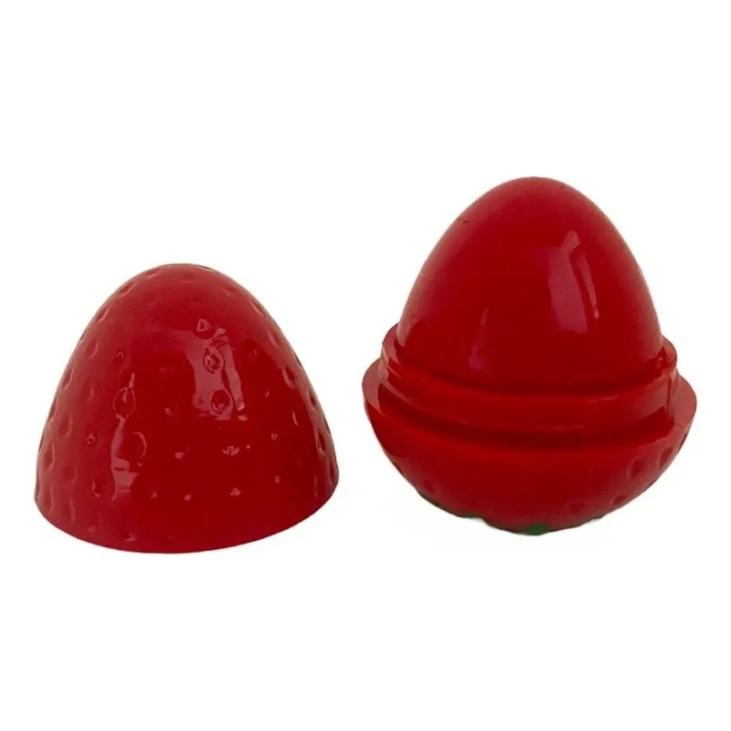 Bálsamos Para Labios Hidratante Forma De Fresa Caja De 24