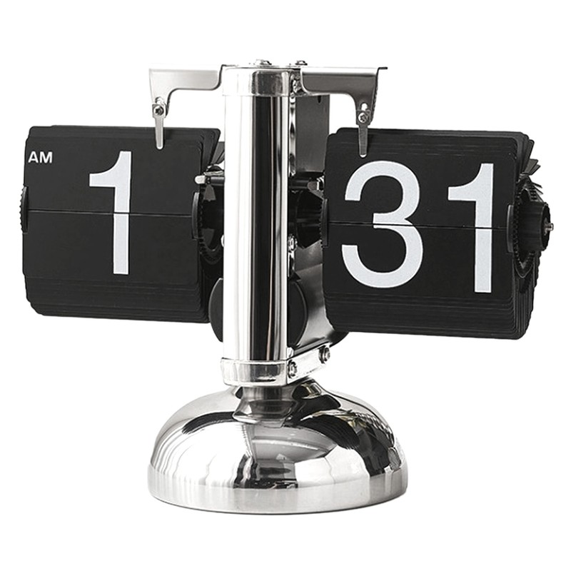 Digital Flip Down Clock Retro Minimalist Single Foot Mechanical Auto