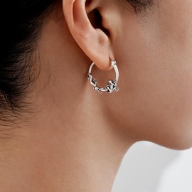 Lizard Earrings 925 Sterling Silver Gecko Earrings Gecko Hoop Earrings Lizard Drop Dangle Earrings Animal Earrings for Women