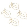 Pack of 100 Paper Clips, Cute Lemon Design Golden Bookmark