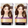 L'Oréal Paris Excellence Duo Cream Shared Gray Hair Dye, 5 Light Brown, 2 Pieces / 로레알파리 엑셀랑스 듀오크림 나눠쓰는 새치염색 염모제, 5 라이트브라운, 2개