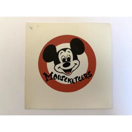 Vintage MOUSEKETEERS The New Mickey Mouse Club 4” Square Vinyl Patch NOS