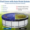 18 Ft Pool Covers for Above Ground Pools with Automatic