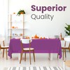 14 Pack Premium Purple Plastic Tablecloth - 54 x 108
